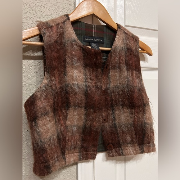 Banana Republic Women Wool Crop Vest Size Small - Picture 4 of 5
